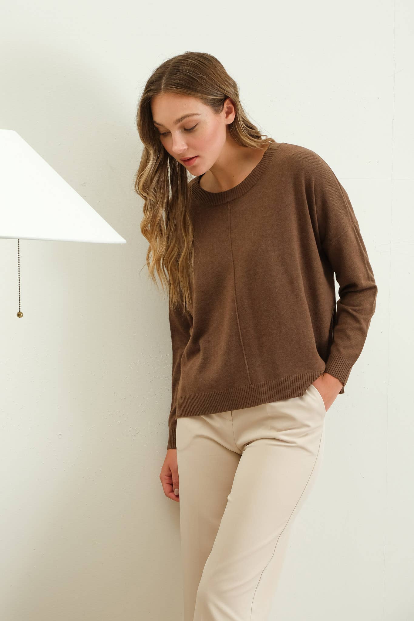 Everyday Sweater - Tan & Mocha