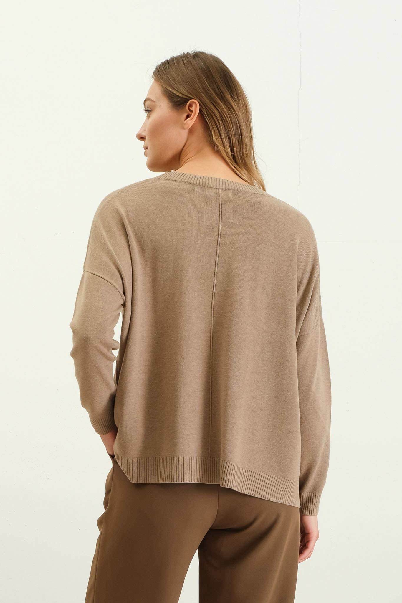 Everyday Sweater - Tan & Mocha