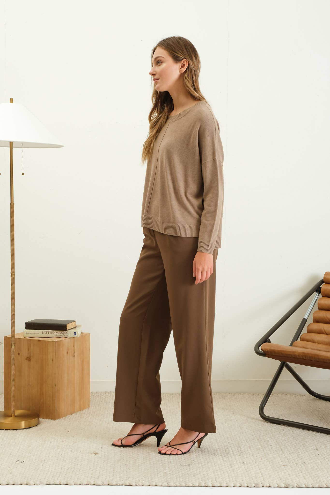 Everyday Sweater - Tan & Mocha
