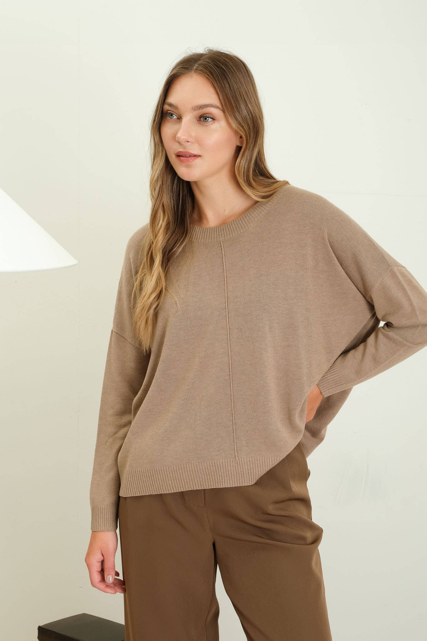 Everyday Sweater - Tan & Mocha