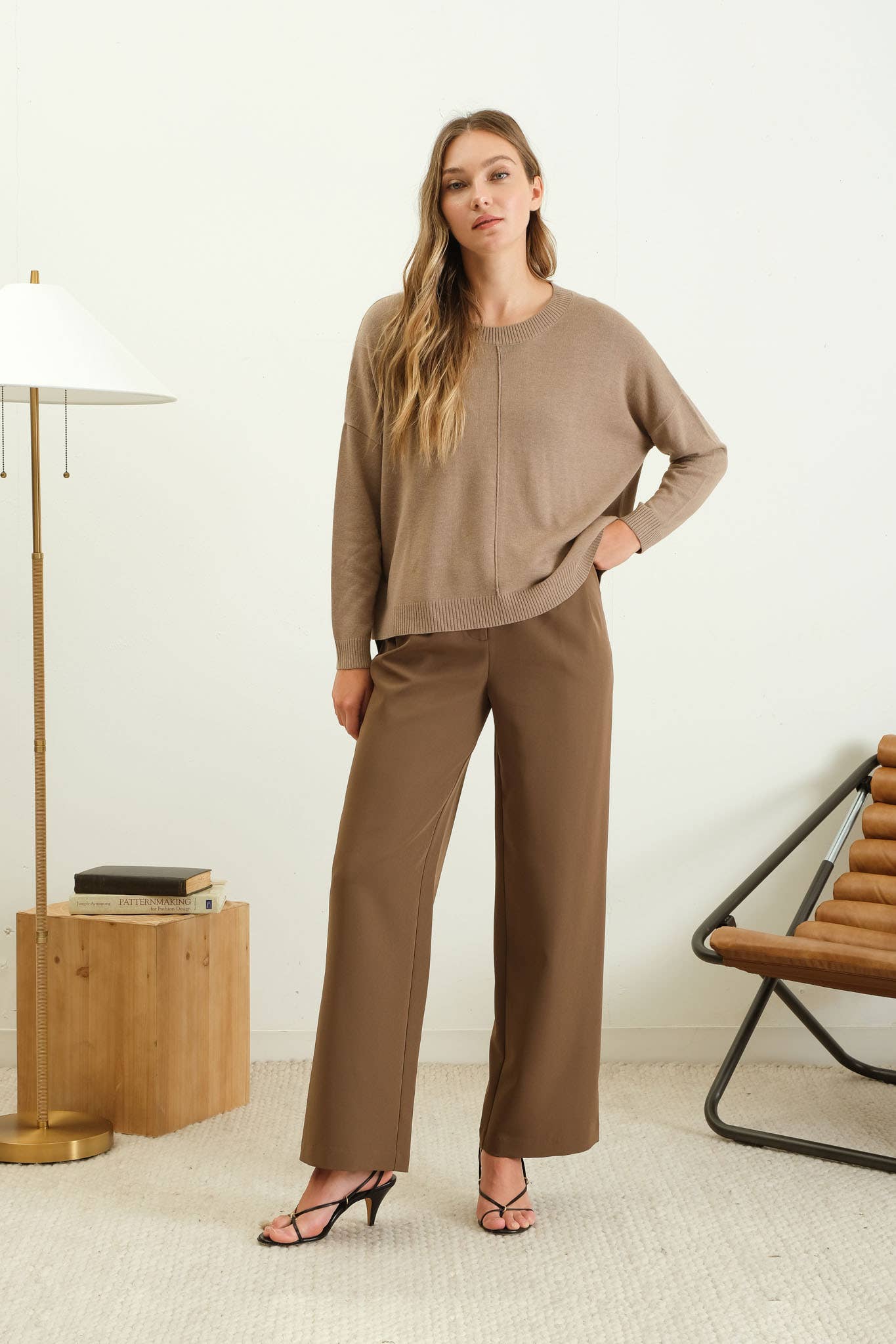 Everyday Sweater - Tan & Mocha