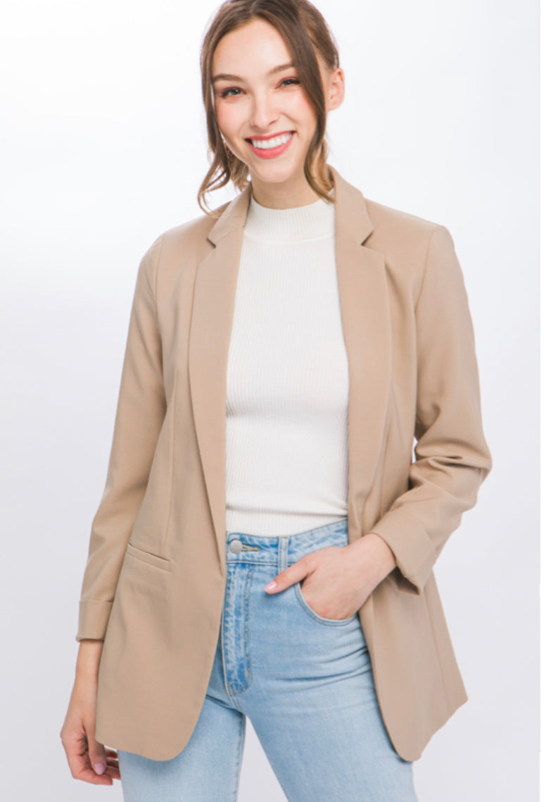 Tan Blazer Jacket